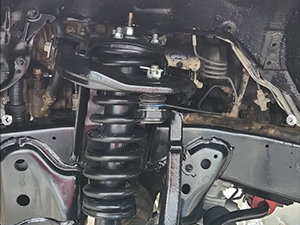 Toyota Land Cruiser coil over shock.